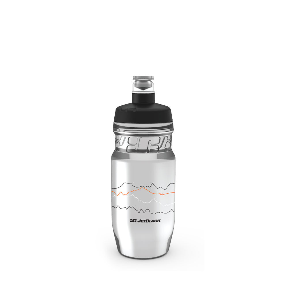 JetBlack Comp Bottle 600ml (PP) Clear w/ Black Lid