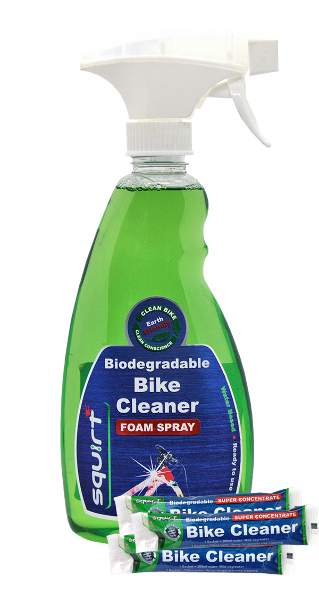 Squirt Biodegradable Bike Cleaner with 3 super concentrate refill sachets